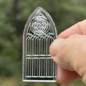 Beautiful Dollhouse Miniature Laser Etched Acrylic 2