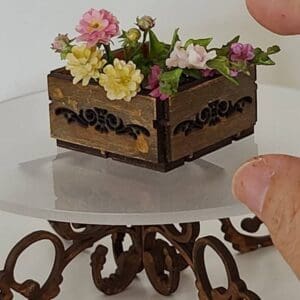 Charming Dollhouse Miniature Ornate Planter