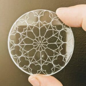 Elegant Dollhouse Miniature Acrylic Round Window