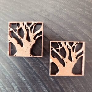 Enchanting Dollhouse Wooden Winter Trees Wall Plaques