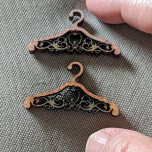 Fancy Dollhouse Wooden Hangars