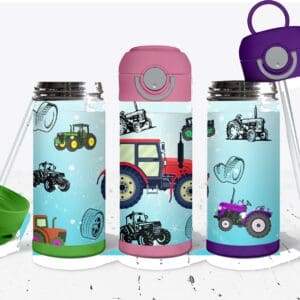 Terrific Tractors Big Kids Tumbler