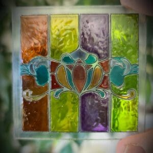 Unique Dollhouse Acrylic Stained Glass Window 1