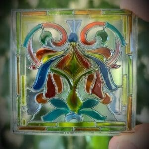 Unique Dollhouse Acrylic Stained Glass Window 2
