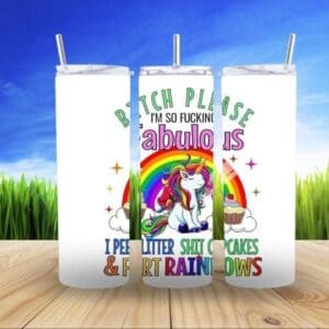 Beautiful Naughty Unicorn 20Oz Tumbler