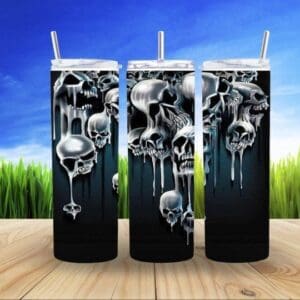 Elegant Dripping Skull 20Oz Tumbler
