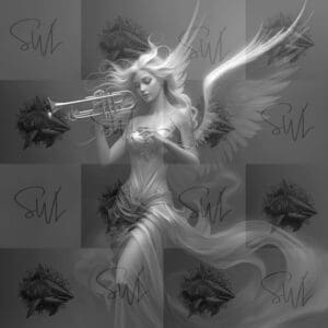Digital Download Laser Ready Image Angel Choir
