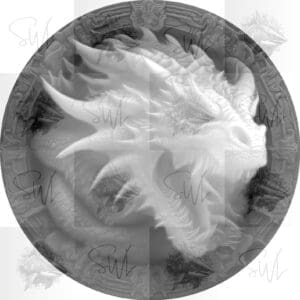 Home Unique Dragon Roar Digital Download 3D Depth Map Coin File