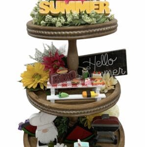 Home Picnic Perfect Tiered Tray Decor For Summer Tablescapes