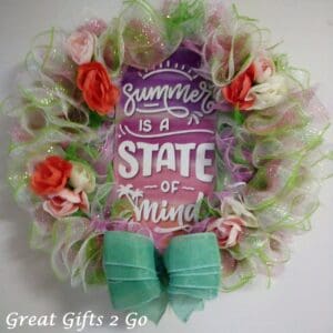 Stunning Summer State Of Mind Front Door Wreath