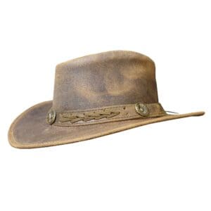 Home Crazy Horse Waxed Leather Bush Hat