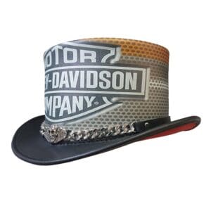 Home Iconic Bikers Black Leather Top Hat