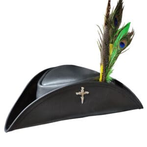 Home Lady Maria Inspired Black Leather Hat