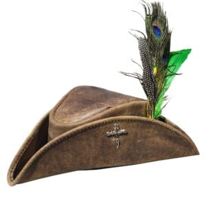Home Lady Maria Inspired Brown Leather Hat
