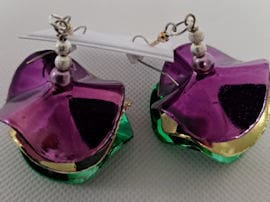 Playful Mardi Gras Earrings