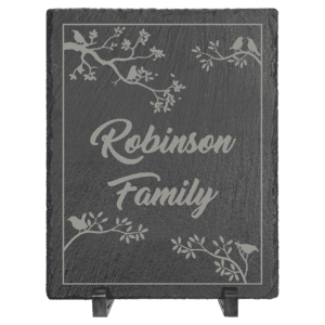 10&Quot; X 8&Quot; Rectangle Slate Decor With Plastic Feet