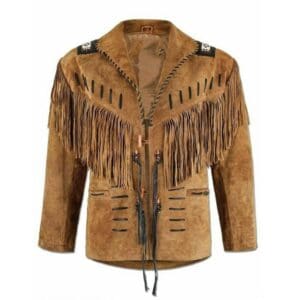Home Western American Fringed Leather Coat