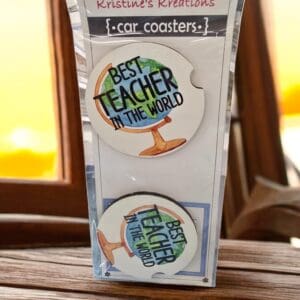 Adorable Teacher Car Coasters