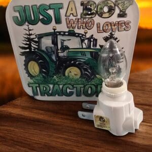 Adorable Just A Boy Who Loves Tractors Nightlight