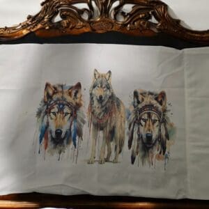 Wolves Standard Size Pillowcase