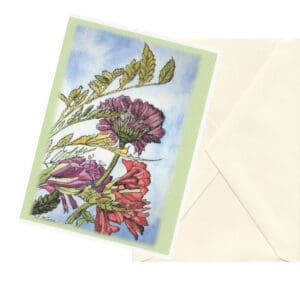 Autumn Wave 2 Watercolor Floral Art Note Card Clearance Limited Stock