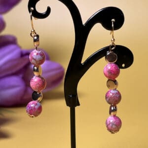 Argentine Rhodochrosite Earrings