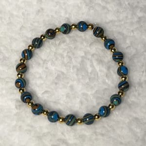 Turquoise Agate Beaded Bracelets