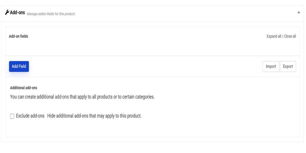 Entering Simple Products Product Add Ons 1