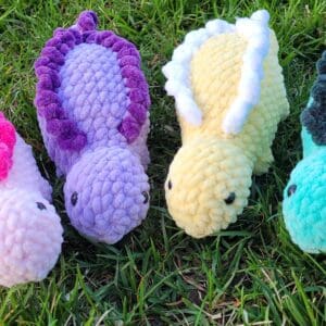 Home Crochet Stegosaurus Plush – Handmade Dinosaur Amigurumi