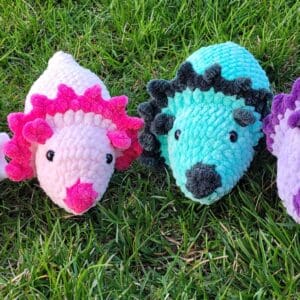 Home Crochet Triceratops Plush – Handmade Dinosaur Amigurumi