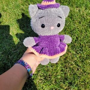 Crochet Witch Kitty Plush – Halloween Cat Doll