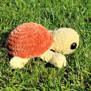 Crochet Small Sea Tortoise Plush – Handmade Plushie