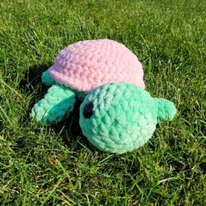 Home Crochet Large Sea Tortoise Plush – Handmade Plushie