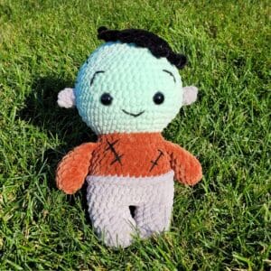 Crochet Frankenstein Plush – Cute Amigurumi Monster