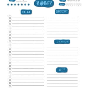 Home Undated Printable Planner – Instant Digital Download