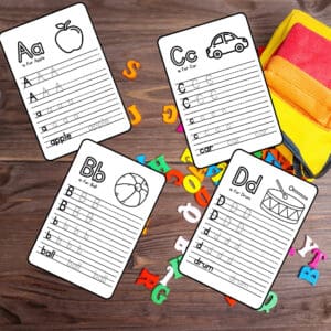 Alphabet Learning Pages – Printable Tracing Sheets For Kids