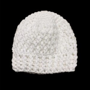 Adorable White Crochet Baby Hat Size Preemie