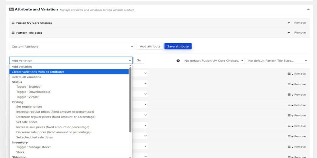Variable Products Generating Variables