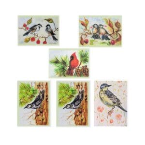 Mixed Birds 2 Watercolor Art Note Card Boxed Set
