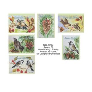 Modern Season Of Watercolor Art Note Card Boxed Set Of 6 Assorted Designs Clearance Limited Stock