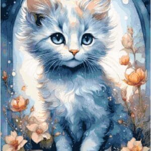 Home Pretty Kitty Cross Stitch Pattern