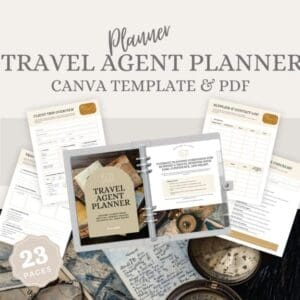 Travel Agent Planner Canva Template