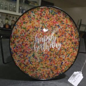 Happy Birthday Sprinkle Serving Tray