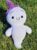 Crochet Ghost with Witch Hat – Handmade Plush