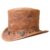 El Dorado Trio Shield Rivet Band Leather Top Hat