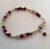 Luxurious Faceted Red and Silver Crystal Bracelet