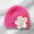 Adorable Pink Crochet Baby Hat Size Preemie