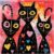 Abstract Cats Cross Stitch Pattern