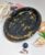 Beautiful Black Soap Dish with Gold Accents